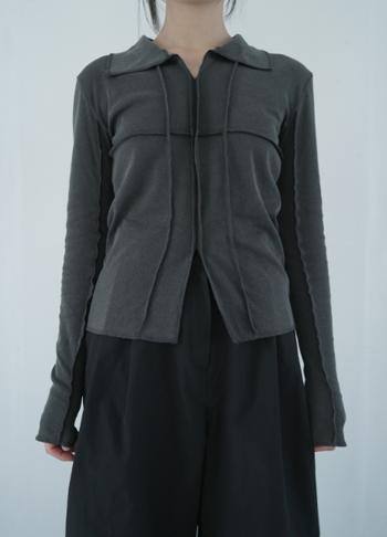 overlock collar tee (3c)