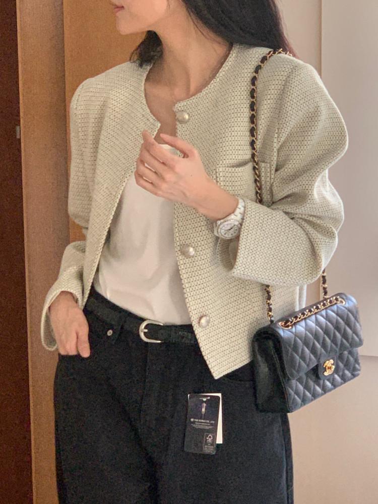 베이킹파우더 리아 트위드 자켓 (2color)