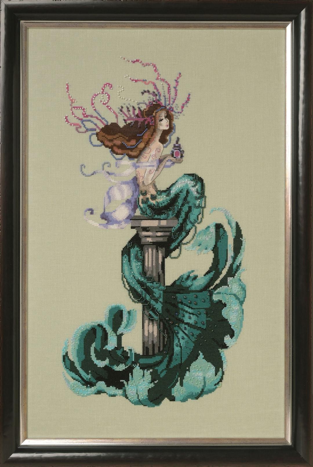 Worldwide Free Shipping Mirabilia Nora Corbett Cross Stitch Chart MD173 Mermaid Perfume