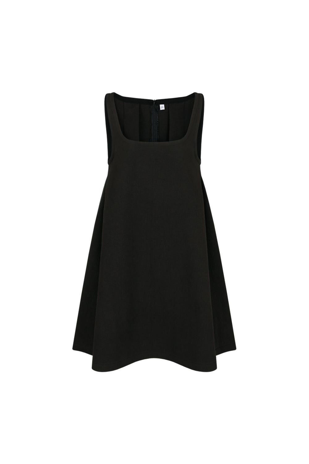 누비 턱 드레스