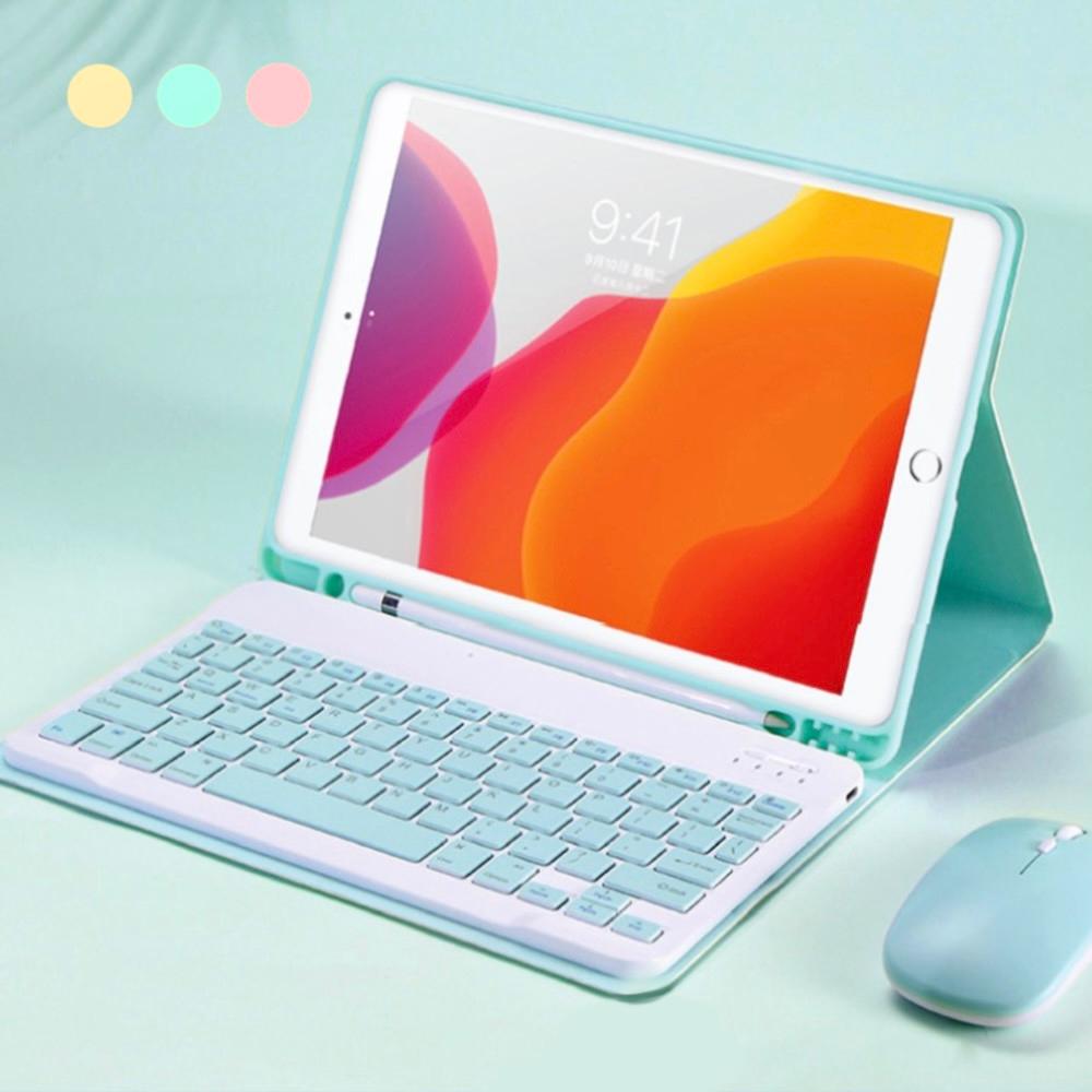 아이패드 파스텔톤 케이스 블루투스 키보드 11 12.9 에어 4 8세대+마우스 매직키보드