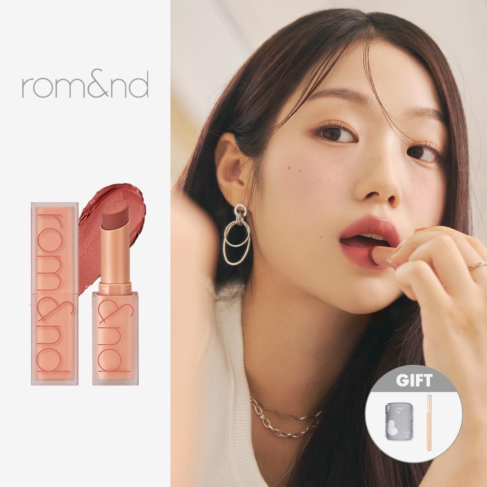 [단독컬러] 롬앤 제로 매트 립스틱 (+립브러쉬 & 헤어롤 증정)