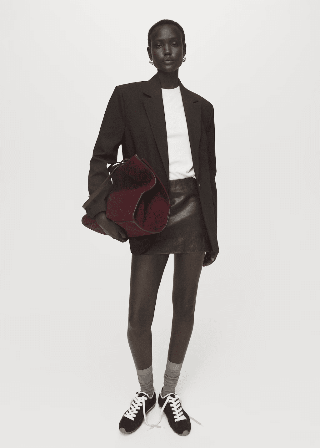 Sac cabas cuir suédé