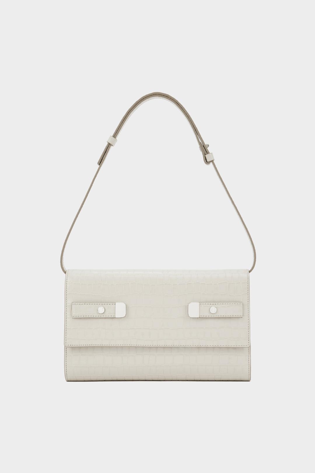 CLAIRE CITY SHOULDER_CROC IVORY