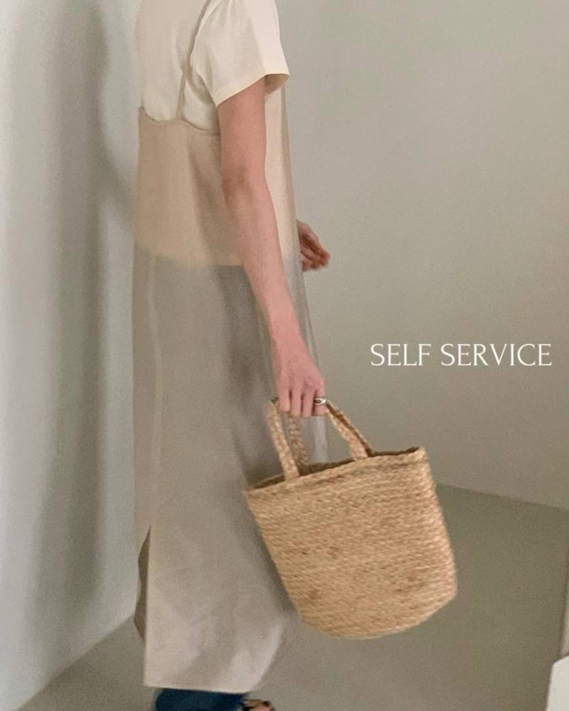 24SS selfservice 셀프서비스 레이어드 롱 원피스