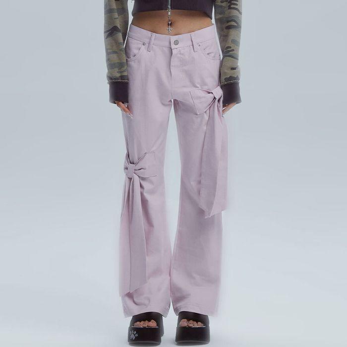 RIBBON BOOTSCUT PANTS_PK