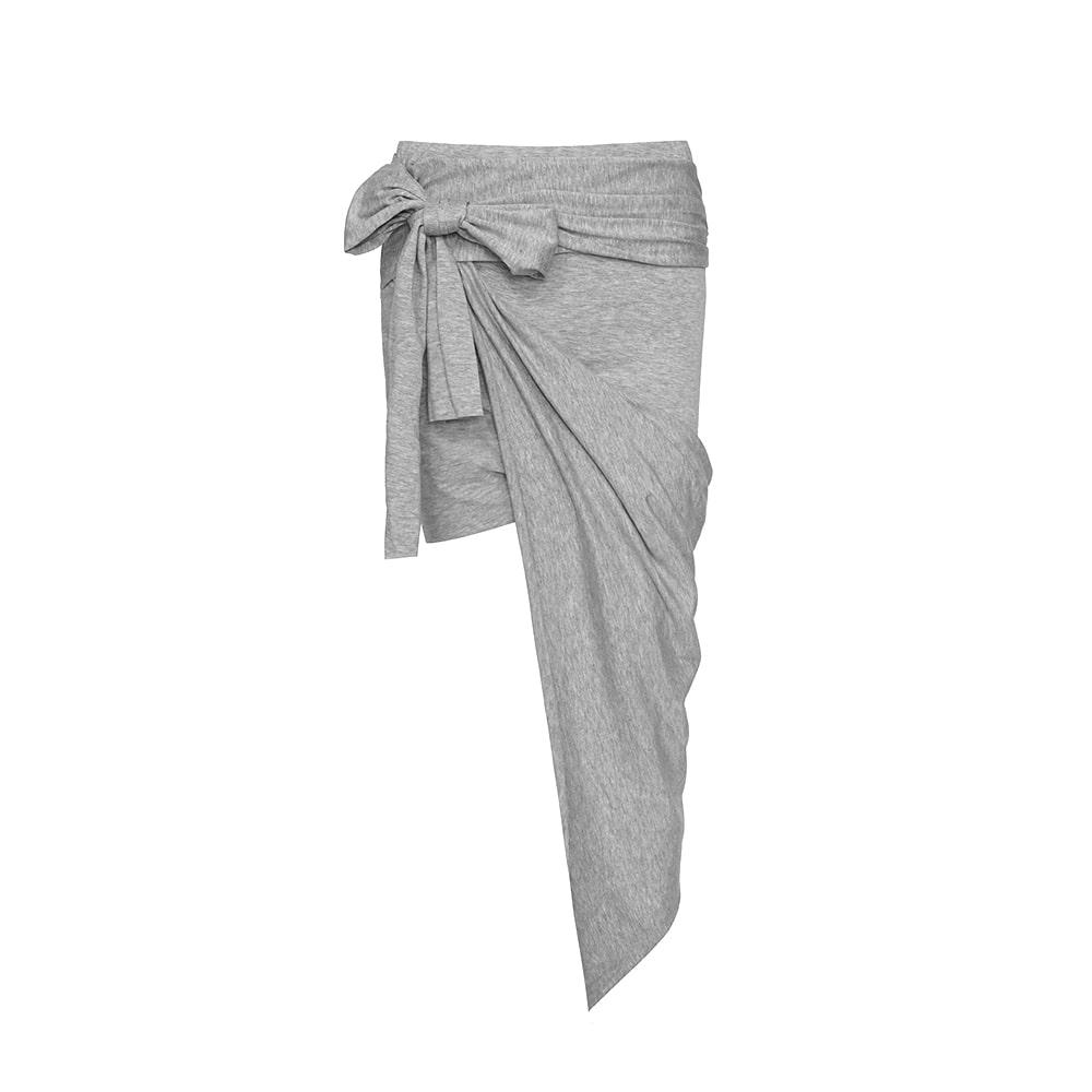 스트랩 드레이프 스커트