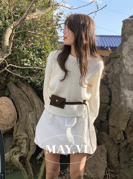 언더비 [Mayvi/봄니트] Cotton candy 니트 (2 color)