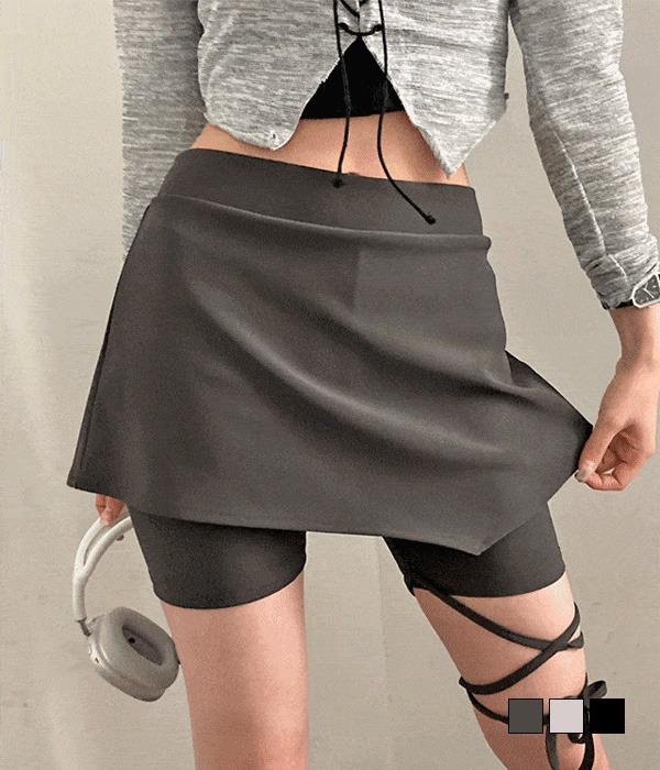 [무료배송] 힙 발레코어, y2k 사선 리본 언발 치마 바지 레깅스