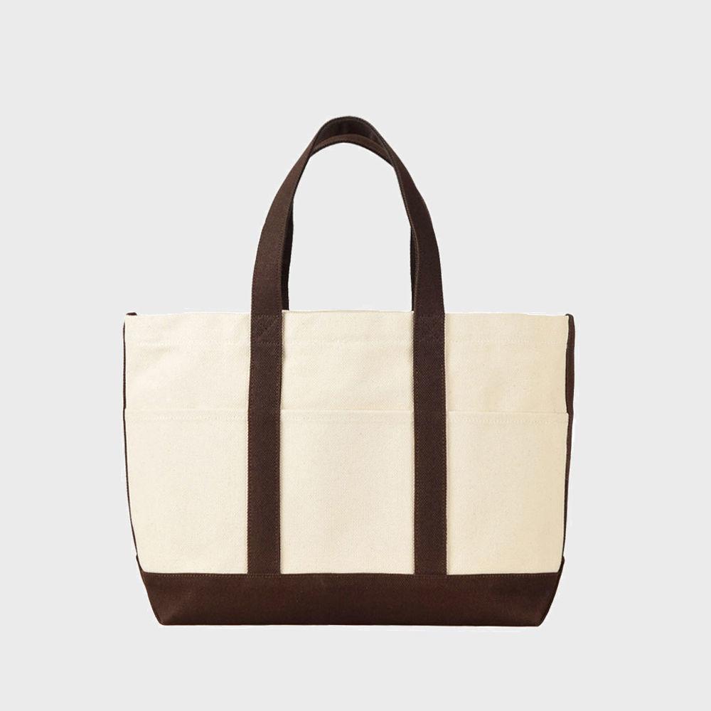 프리모 캔버스 토트백(아이보리/브라운)