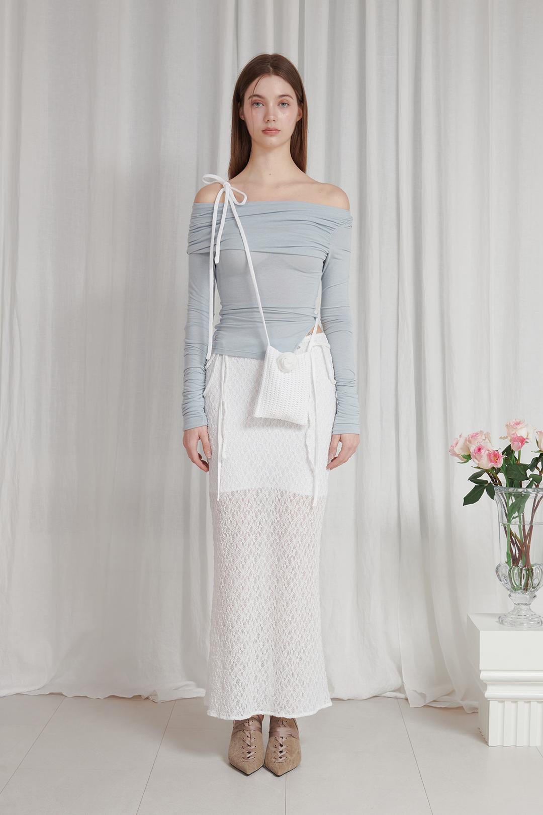 [3/7~] ROSE MINI BAG white