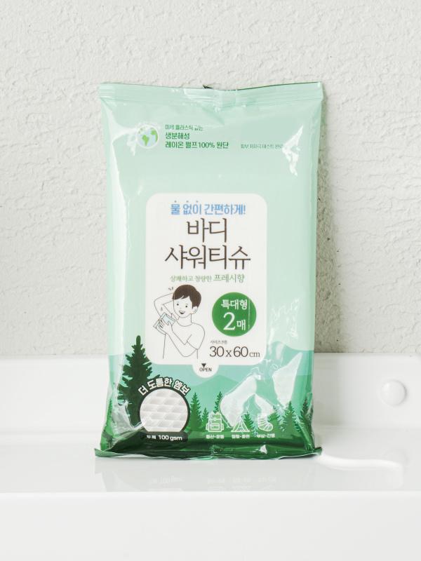 엠메이데이 바디 샤워 티슈 프레시 향 2매입