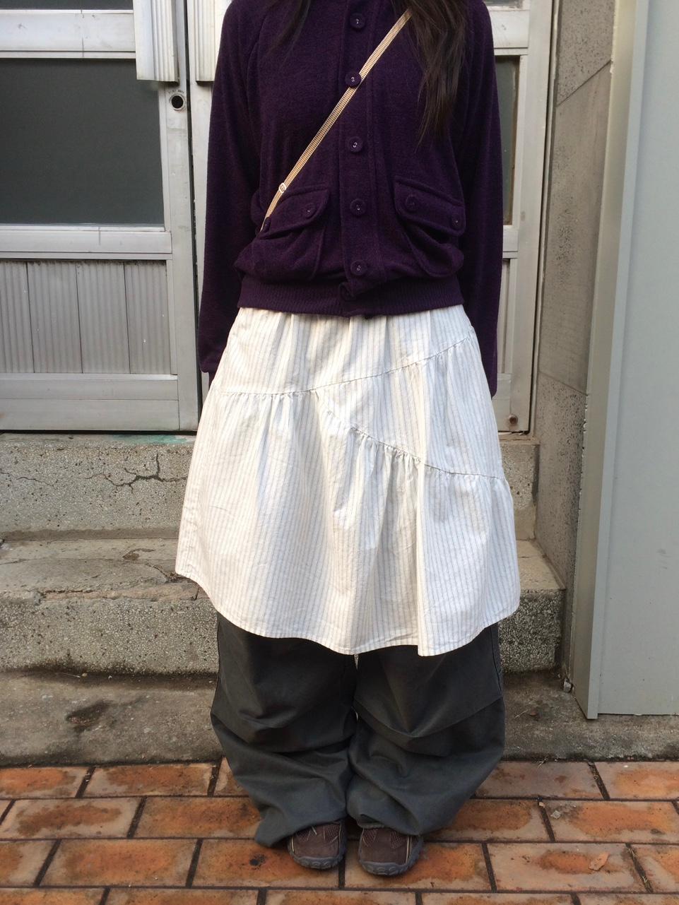 시오 셔링 미디 스커트 (2 color)