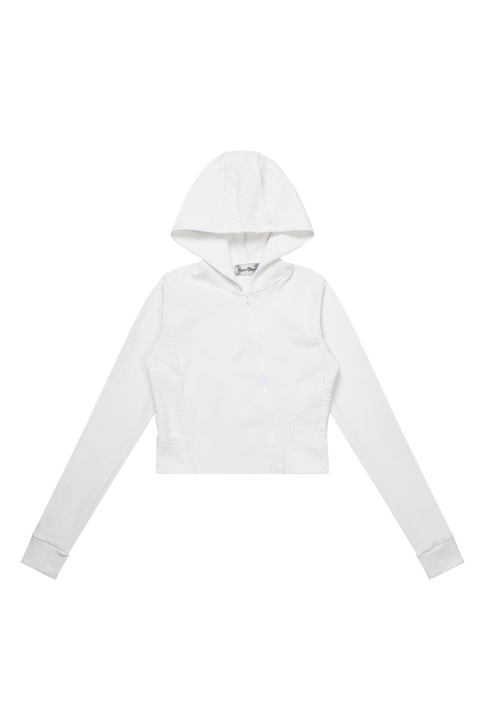 Demonic wings slim hoodie (White)