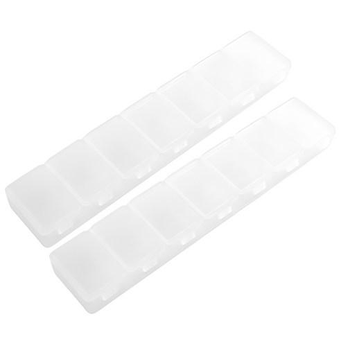 세븐스타 휴대용 7칸 약통, 2개 - 약통/구급함 | 쿠팡