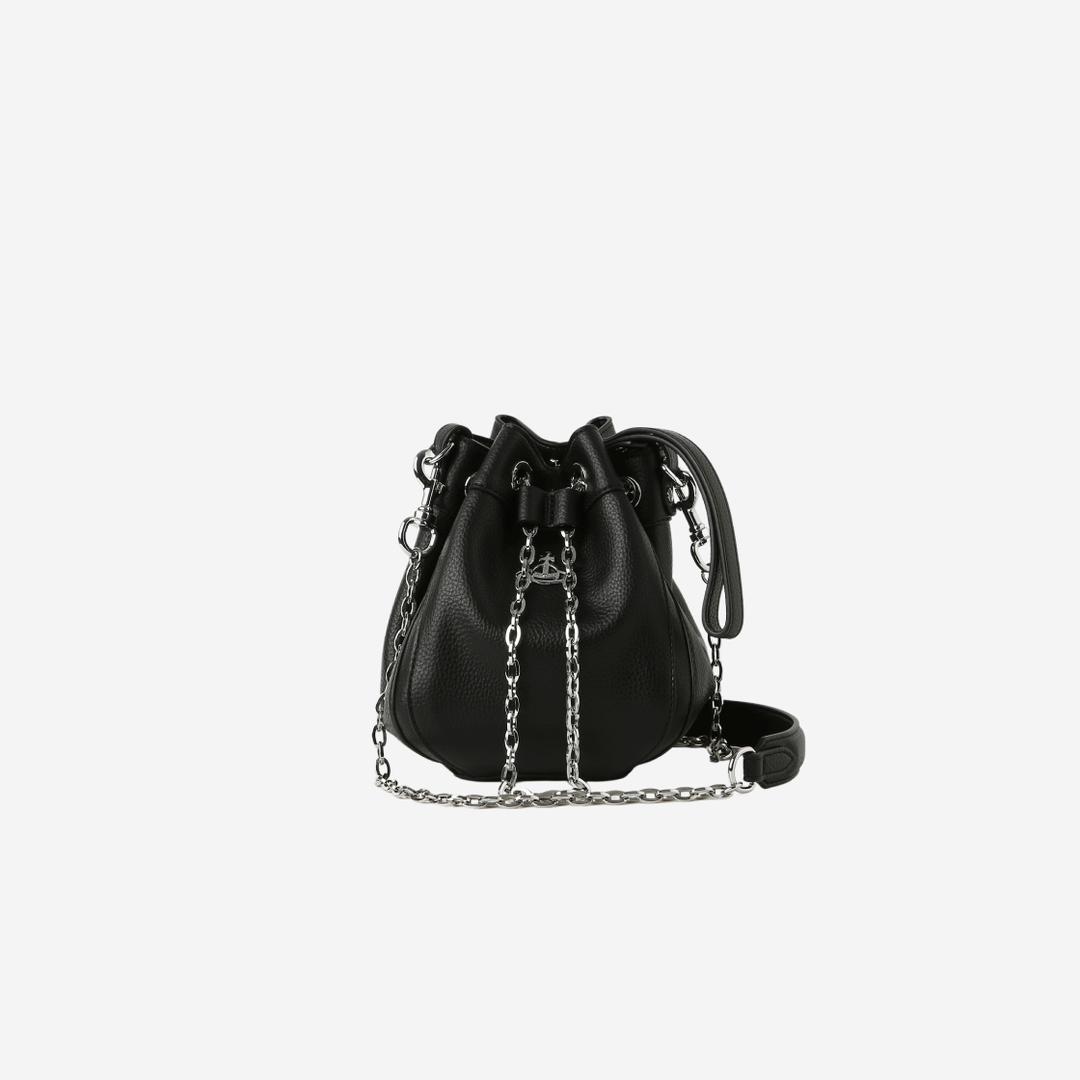 Vivienne Westwood Chrissy Small Bucket Bag Black