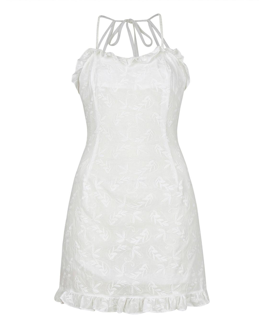 Flower one-piece_White
