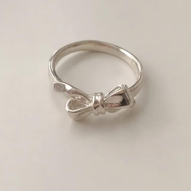 basic ribbon ring (silver925)