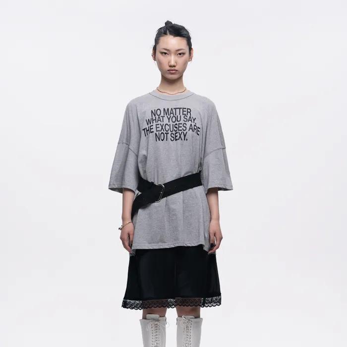 LETTERING BOXY FIT (GRAY)