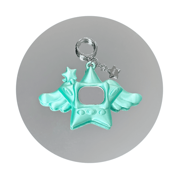 CYBER-STAR GALORE : Keychain ( mint )