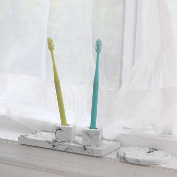 수분순삭 규조토 양치세트 4종(칫솔꽂이2p+사각트레이+비누받침)