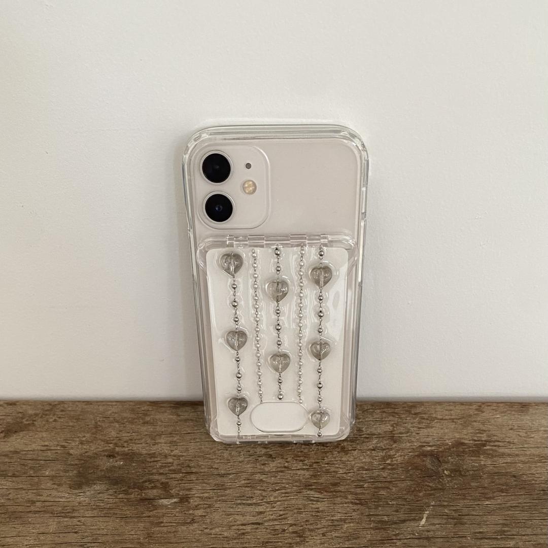 love drop beads card case