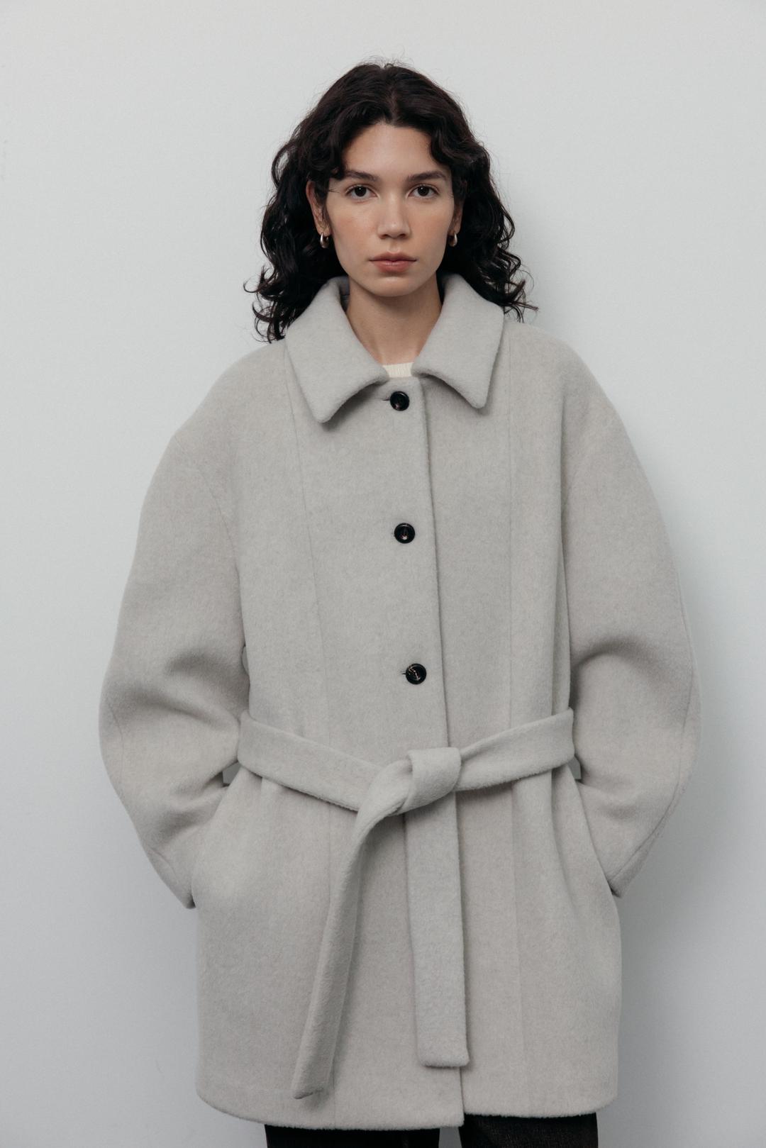 [Exclusive]Raccoon Half Coat (Light Grey)
