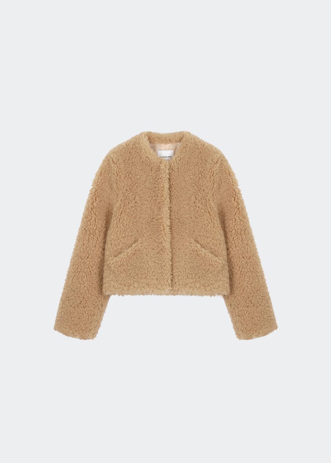 ROZE SHEARING JACKET BEIGE