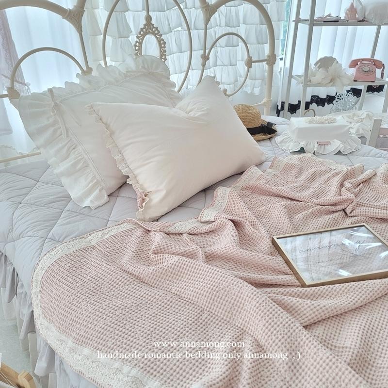 애니.anny 모달와플 여름이불(겸 스프레드) 살구베이지