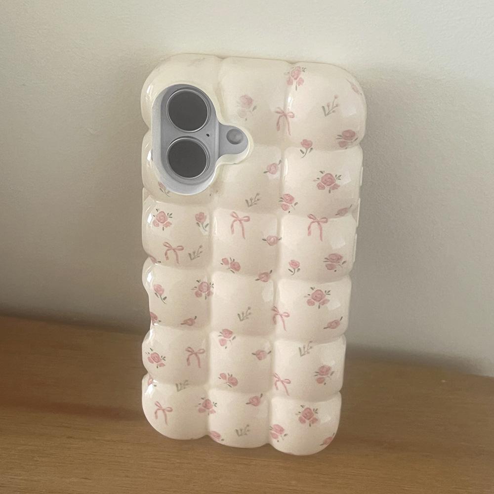 벨리 플라워 입체 볼록 아이폰케이스