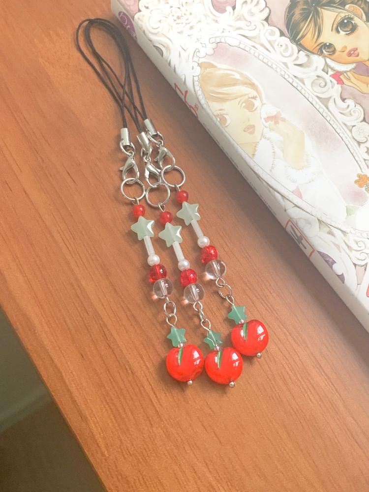 [keyring] 새빨간 토마토군 키링 (red tomato keyring)