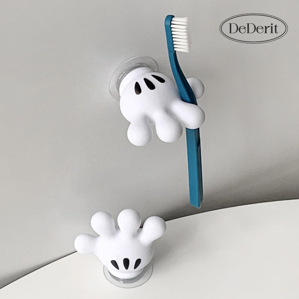 데데리트 귀여운 만화 캐릭터 손가락 칫솔 거치대 칫솔꽂이 칫솔걸이 화장실 인테리어 소품