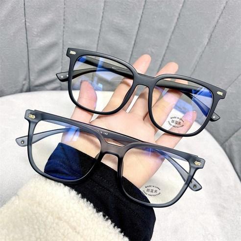 LUMANOKI 오버사이즈 남성 여성 패션 뿔테 안경