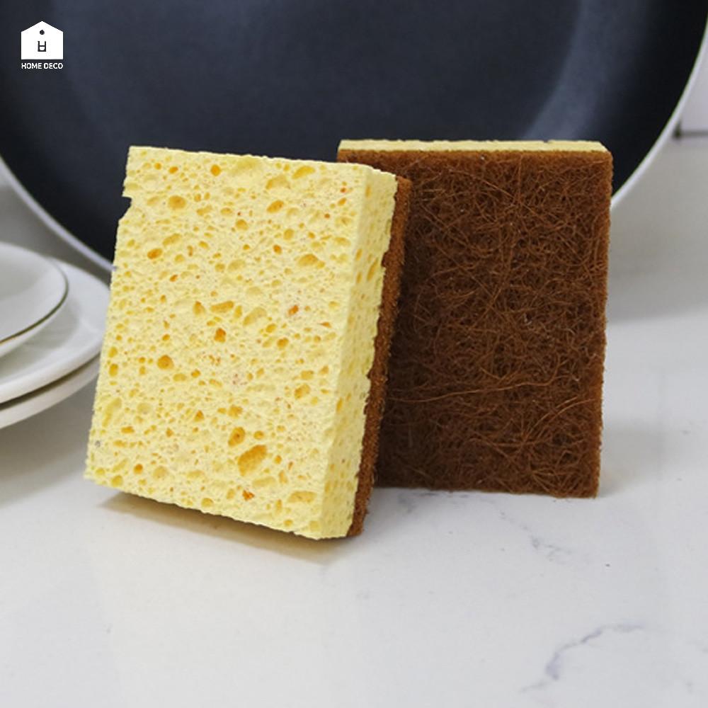 천연 스펀지 셀룰로오스 코코넛 수세미 2P