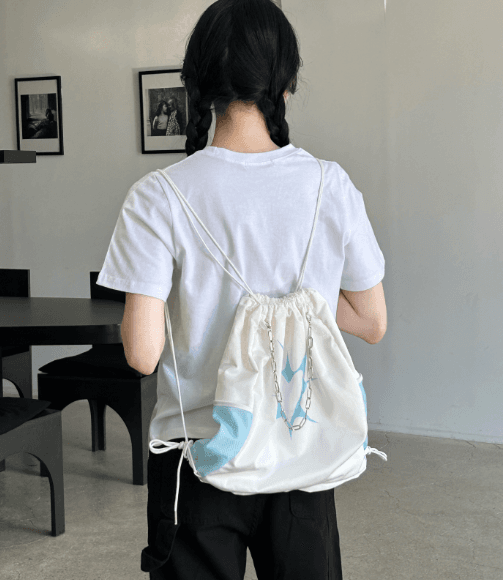 [Y2K] 체인 스트링 짐색 백(2colors)