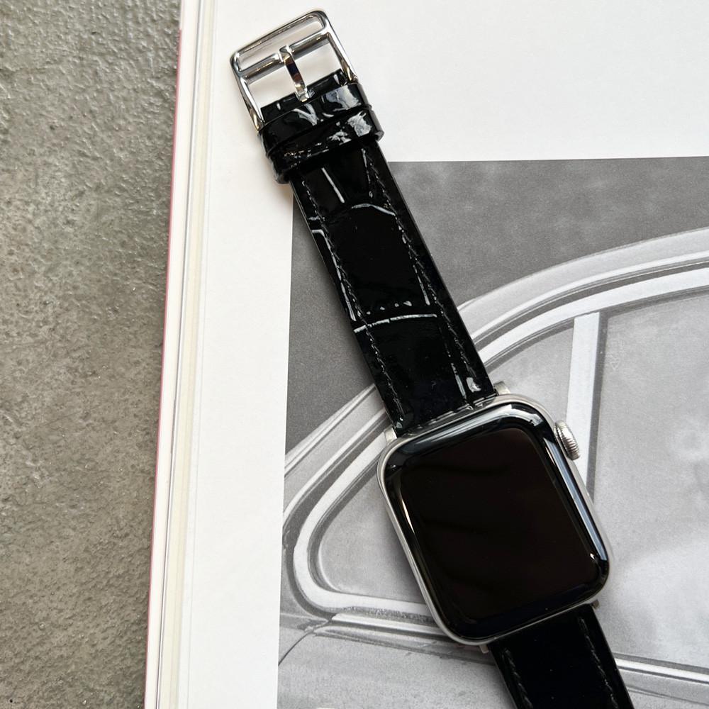 벨레드 애플워치 스트랩 크링크 크로커 가죽 시계줄