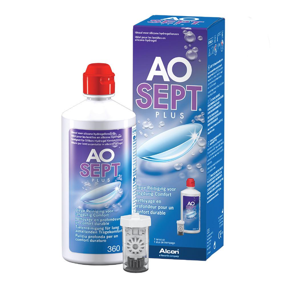 [알콘] 옵티프리 렌즈세척액 에이오셉플러스 360mlx1개 하드/드림렌즈 겸용