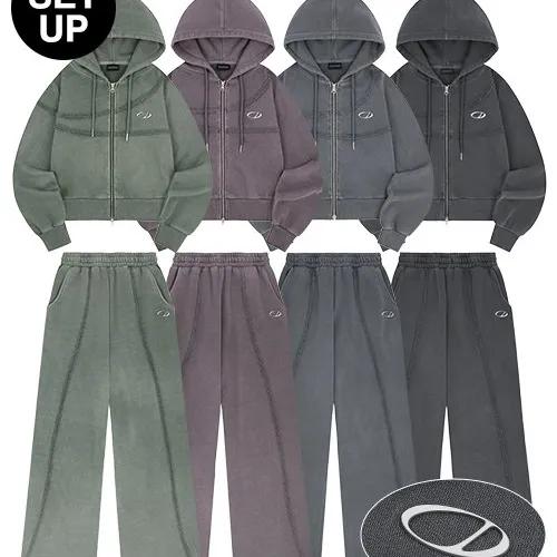 [세트] 피그먼트 컷오프 후드 셋업 - 4COLOR