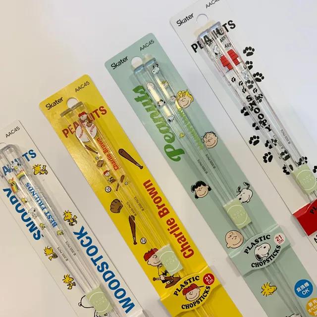 정품) 스누피 친구들 투명 아크릴젓가락 21cm [유니랜드]