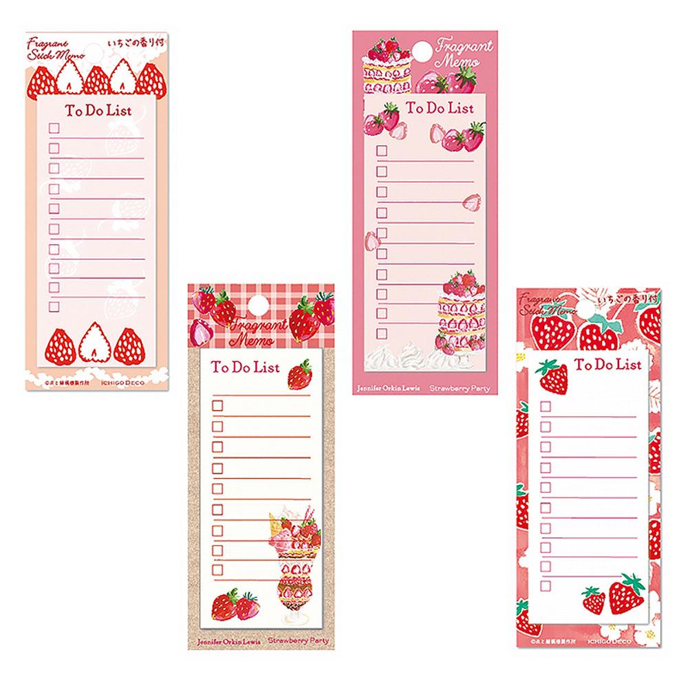 아트프린트재팬 딸기 데코 투두리스트 메모지