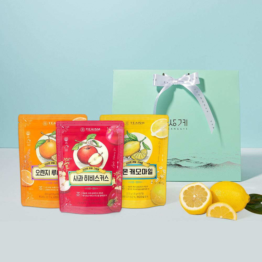 쌍계명차 스윗 홀리데이 티타임세트 과일티 총45티백