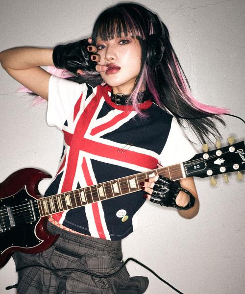 UNION JACK T SHIRT NAVY