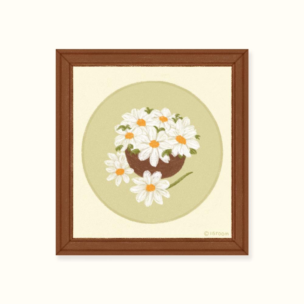 나의 식물 액자엽서 (마가렛)