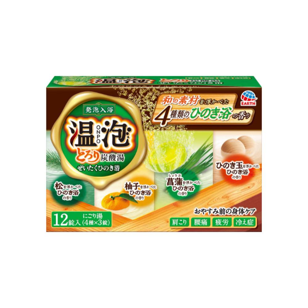 일본 온천입욕제 바브 탄산 입욕제 히노키/히노끼 12정