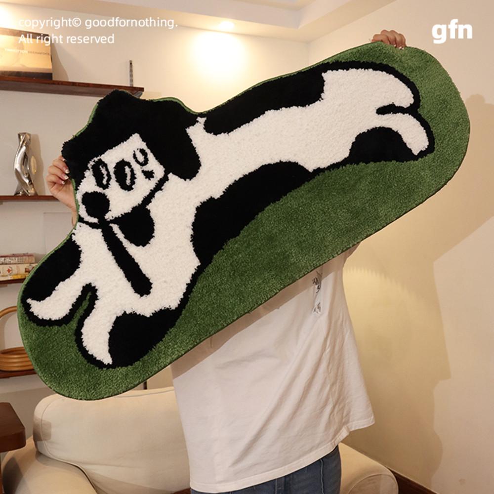 Goodfornothing 귀여운 램스울 러그 강아지 발매트 램스울 원룸 감성 소품