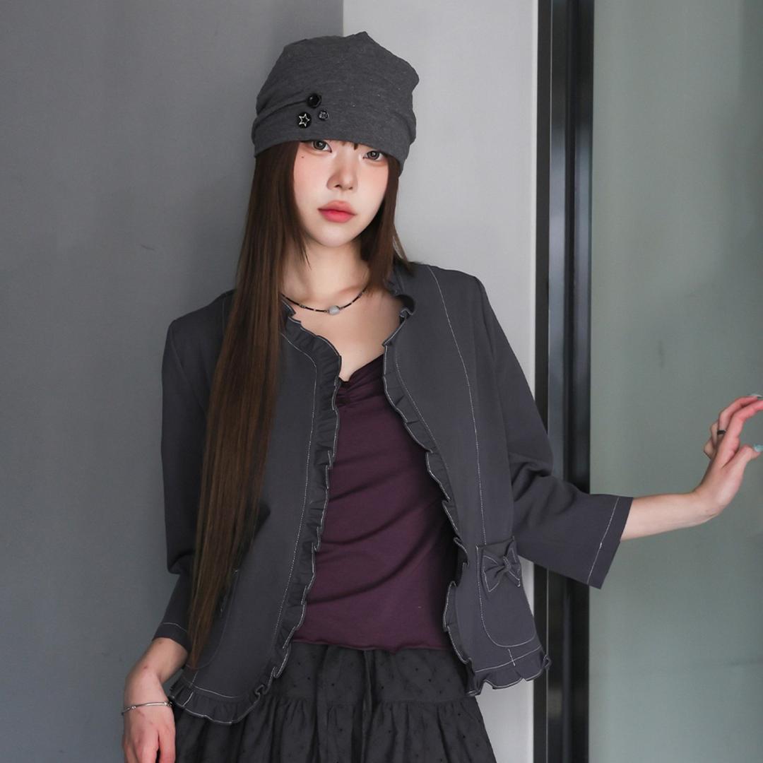 아케인 리본 프릴자켓