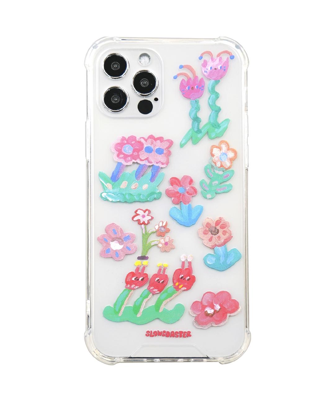 [슬로코스터] SLCO Love flowers_아이폰젤하드케이스[핑크]