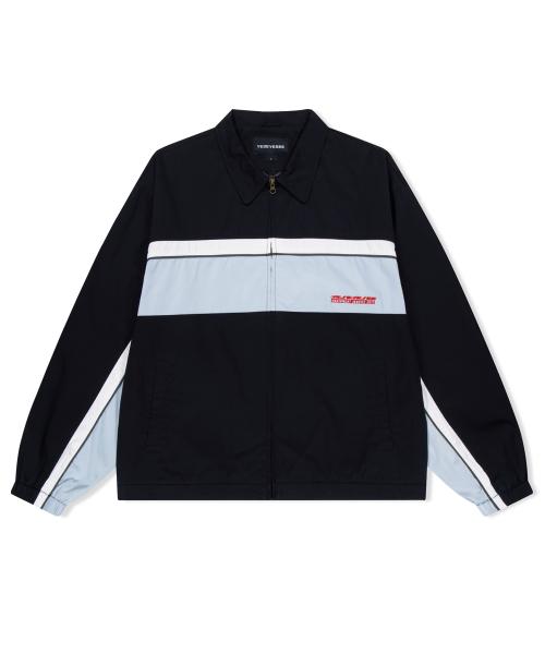 Wavy Logo Work Jacket Black