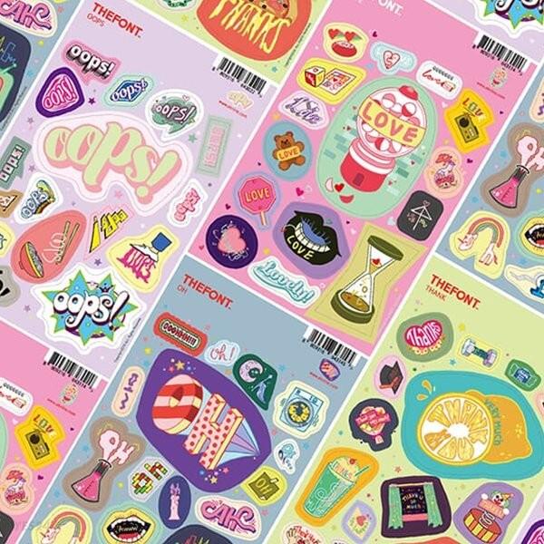 THEFONT 스티커 Love