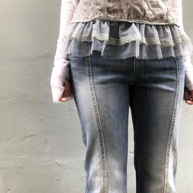 line bootcut denim pants / 라인 부츠컷 데님 팬츠
